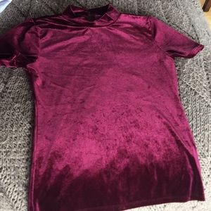 Collared Velvet Tee